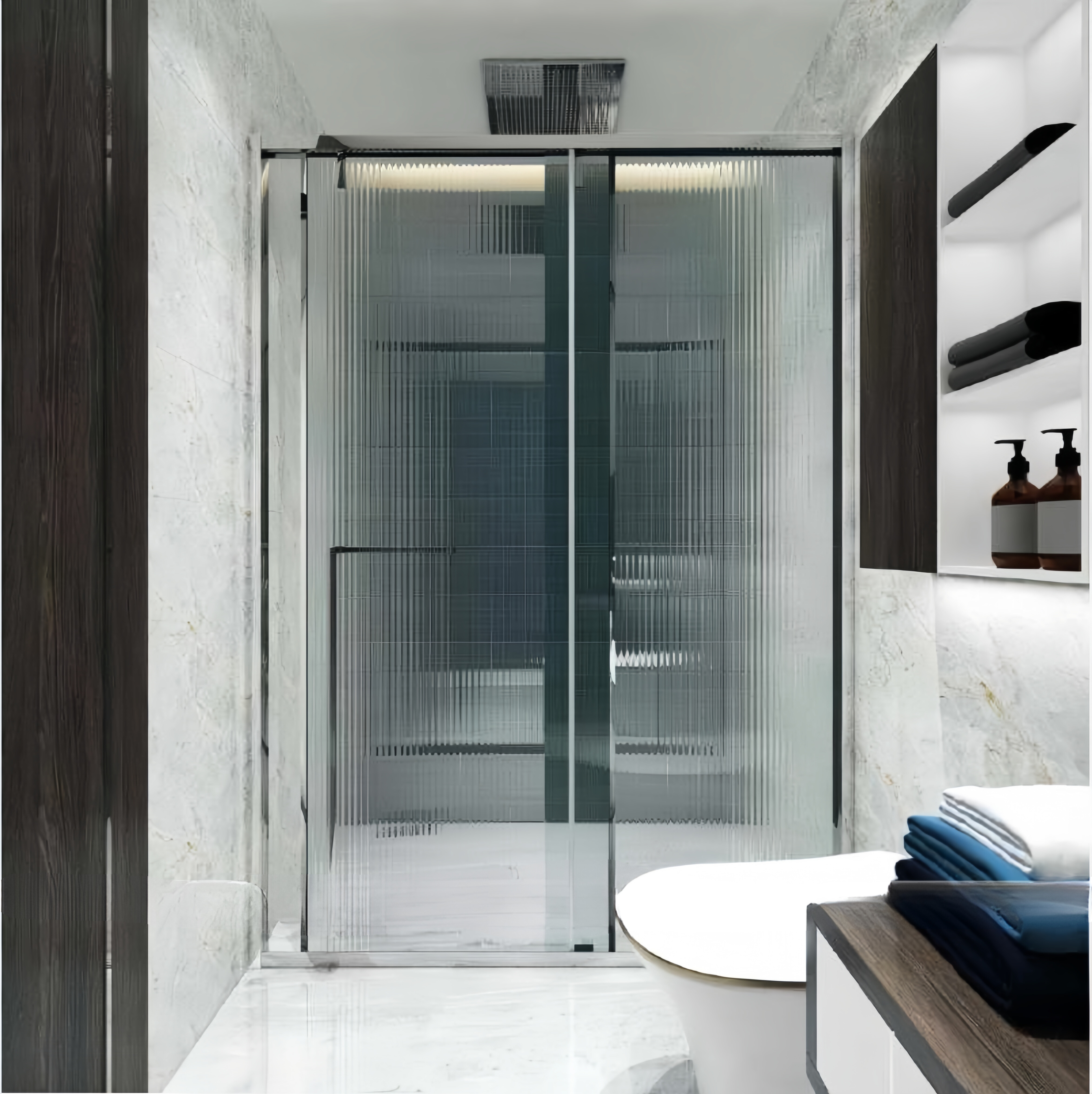 Phòng Tắm Kính 180 Độ Cửa Lùa Cao Cấp – Lựa Chọn Hoàn Hảo Cho Không Gian Hiện Đại